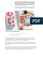 How To Crochet A Daisy Granny Square