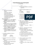 Prueba Diagnóstica Lengua Castellana 1° y 4°