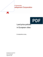 Land Price Policy in European Cities