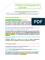 2de-T2-C1 - COURS Dynamique Des Paysages