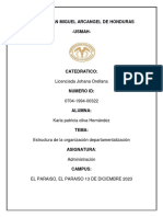 Estructura de La Organización Departamentalización Karla-Oliva