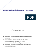 TEMA 4 - Motivación Intrínseca y Extrínseca