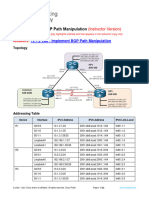 12.1.2 Lab - Implement BGP Path Manipulation - ITExamAnswers