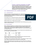 C2 SYLLABUS CONTENT Bonding Structure and Properties of Matter CHEMISTRY