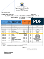 New Class Program Catch Up Fridays