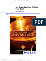 Dwnload Full Competing For Advantage 3rd Edition Hoskisson Test Bank PDF