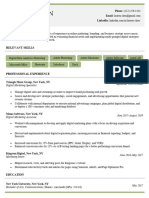 Hybrid Modern Resume Template Green