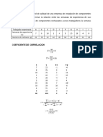 Coeficiente de Correlacion Lineal Ejercicio