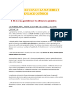 Estructura de La Materia y Enlace Químico PDF