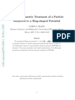 A Supersymmetric Treatment of A Particle Subjected To A Ring-Shaped Potential