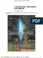 Dwnload Full Living in The Environment 19th Edition Miller Solutions Manual PDF