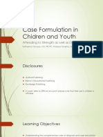 Case Formulation in Chidren and Adolescents