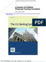 Dwnload Full U S Banking System 3rd Edition Center For Financial Training Test Bank PDF