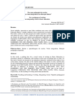 Por Uma Pedagogia Da Escrita - Uma Visão Integradora Na Educação Básica