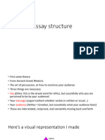 Essay Structure Winter 2022