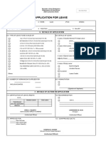 CS Form No. 6 Revised 2020 Application For Leave Fillable