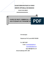 Cours de Droit Commercial - 095419