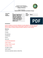 Determining Aldehydic and Ketonic Group P2 Group 4