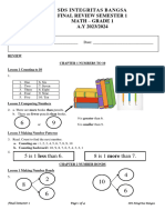 Math Review - Grade 1 - Final Semester 1