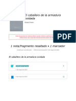 Notas de - El Caballero de La Armadura Oxidada