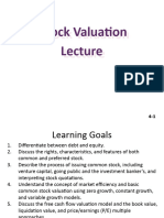 Lecture Common Stock Valuation