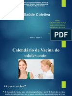 Calendário de Vacina Do Adolescente