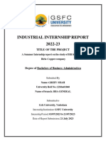 Industrial Internship Report