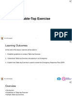 Table-Top Exercise (TTX)