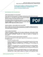 Preguntas Más Frecuentes Sobre La Convocatoria