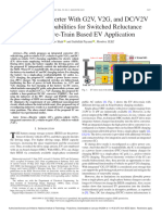 Integrated Converter With G2V V2G and DC V2V Charging Capabilities For Switched Reluctance Motor Drive-Train Based EV Application