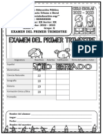 Examen5toGrado1erTrimestre2022 2023