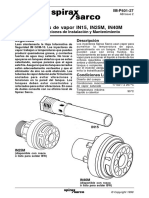 Inyectores de Vapor IN15, IN25M, IN40M: Rucciones de Instalación y Mantenimiento