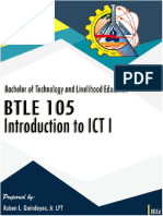 BTLE 105 Intro. To ICT Module 3 Lesson 1