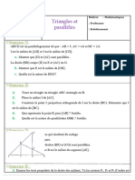 Droites Des Milieux Dans Un Triangle Serie Dexercices 2 Word