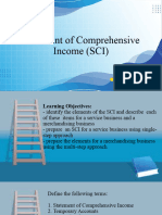 Statement of Comprehensive Income (SCI)