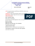 B.Tech - V-Semester PCB Design Lab Scheme - 2020: Circuit Diagram