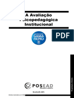 Avaliação Psicopedagógica Institucional