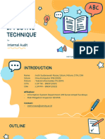 Ruang Seminar 02.06.2023 - Effective Technique For Internal Audit