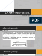 2.4 Longitud de Desarrollo, Anclaje y Adherencia