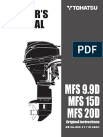 MFS15 Tohatsu Owners Manual