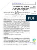 Does Racial Discrimination Matter - Explaining Perceived Police Bias Across Four Racial Ethnic Groups