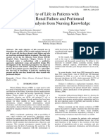 Quality of Life in Patients With Chronic Renal Failure and Peritoneal Dialysis: Analysis From Nursing Knowledge