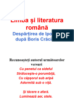 Despartirea de Ipotesti Dupa Boris Craciun, CL.3