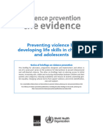 Preventing Violence by Developing Life Skills in Children and Adolescents - OMS 2009pdf