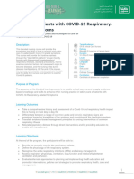 Caring For Patients With COVID19 Related Respiratory Symptoms