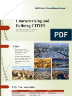 Characterizing and Defining CITIES