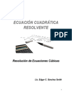 Ecuación Cuadrática Resolvente - Resolución de Ecuaciones Cúbicas