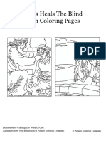 Jesus Heals The Blind Man Coloring Pages