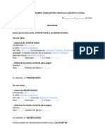 Contrato de Tiempo Compartido Vehículo U Objeto