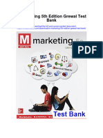 M Marketing 5th Edition Grewal Test Bank Full Chapter PDF